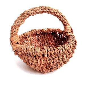 Boho Decor Hand Woven Small Vintage Hand Basket